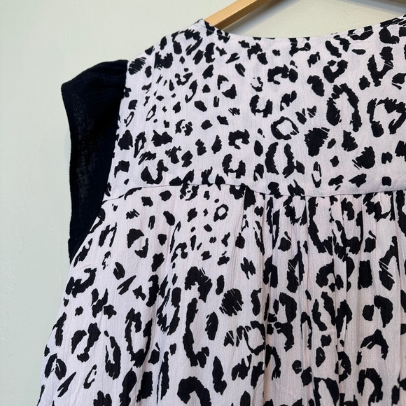 Angel Heart | Leopard Lamour Floral Embroidered Pattern Cap Sleeves Lined Dress - Picture 10 of 15